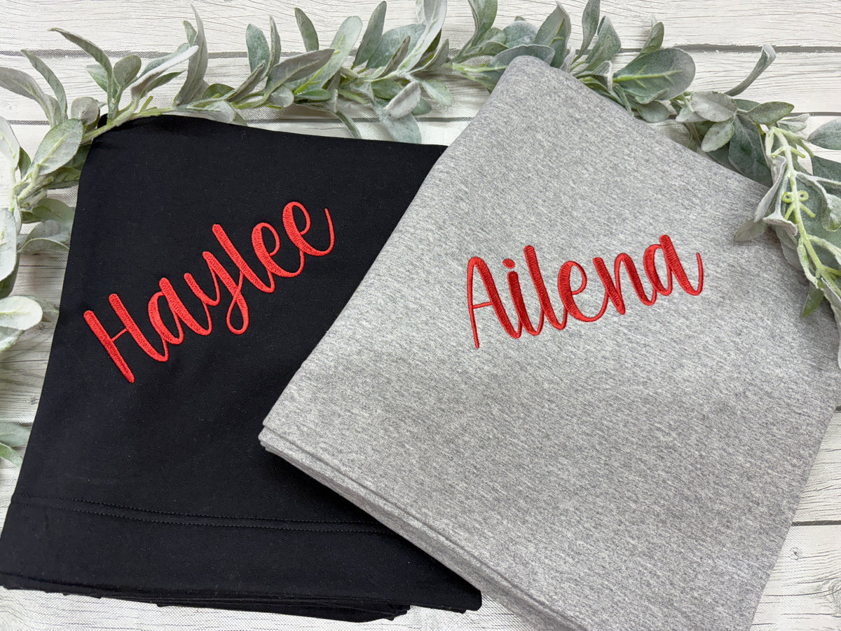 Custom Embroidered School Mascot Stadium Blanket