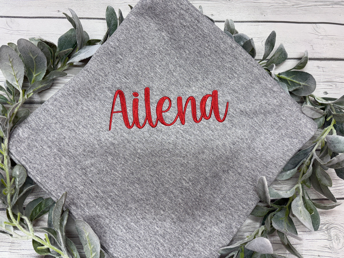Custom Embroidered School Mascot Stadium Blanket