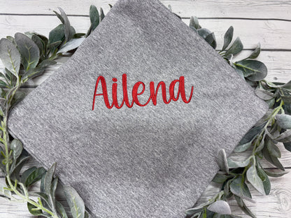 Custom Embroidered School Mascot Stadium Blanket