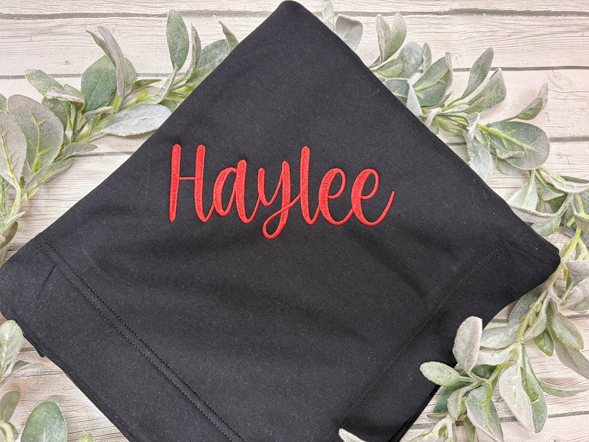 Custom Embroidered School Mascot Stadium Blanket