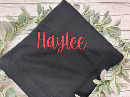 Custom Embroidered School Mascot Stadium Blanket